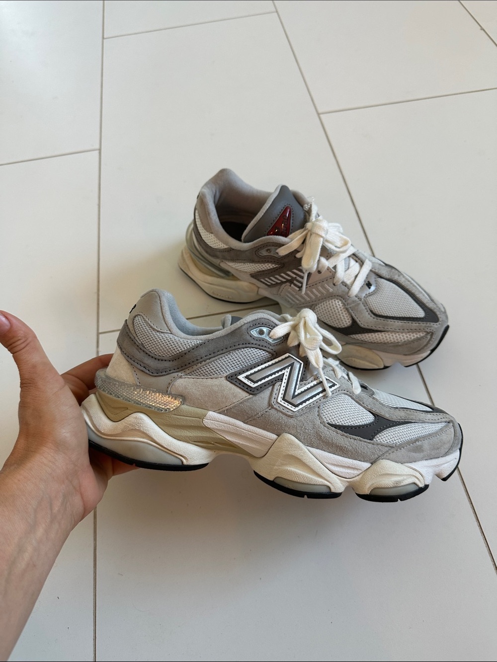 New Balance 9060 Women’s Sneakers Color: Raincloud/Castlerock/White 7.5 - Picture 4 of 9